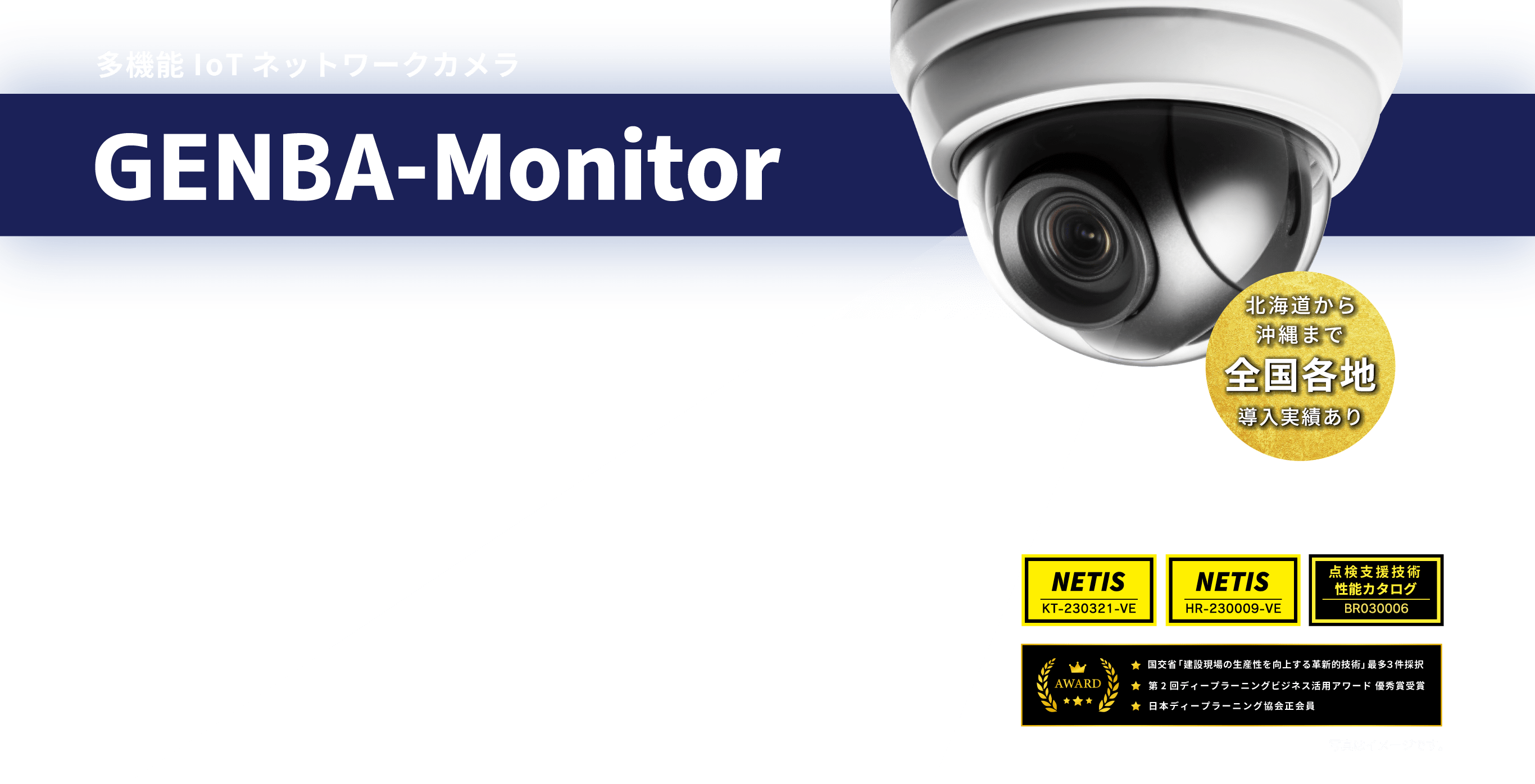 多機能IoT ネットワークカメラ GENBA-Monitor